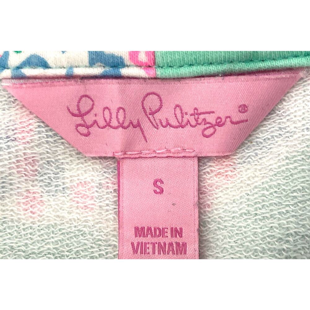 Lilly Pulitzer Multicolor Jellyfish Half Zip Pullover Sweatshirt S - Picture 4 of 9